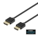 Ultra-thin HDMI cable DELTACO 4K UHD, 1m, black / HDMI-1091-K / R00100017 image 1