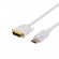 Kabelis DELTACO DisplayPort to DVI-D, Full HD in 60Hz, 1.0m, baltas / DP-2011 paveikslėlis 1
