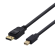 Cable DELTACO DisplayPort to miniDisplayPort, 4K UHD, 1m, black / DP-1111-K / 00110005 image 1