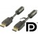 DELTACO DisplayPort monitor cable, Ultra HD in 60Hz, 21.6 Gb/s, 1m, black, 20-pin ha - ha / DP-1010 image 1