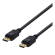 DisplayPort cable, 0,5m, 4K UHD, DP 1.2 DELTACO black / DP-1005D  image 2