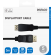 DisplayPort cable DELTACO 4K UHD, 21.6 Gb/s, 3m, black / DP-1030-K / 00110003 image 3