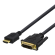 HDMI to DVI cable DELTACO 1080p, DVI-D Single Link, 1m, black / HDMI-110-K / R00100021 image 1