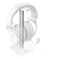 Headphone stand DELTACO GAMING WHITE LINE WA80, aluminum pole, white / GAM-071-W image 2