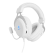 Headset DELTACO GAMING WHITE LINE 57mm element, aluminum frame, LED, white / GAM-030-W image 3