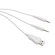 Headset DELTACO GAMING WHITE LINE 57mm element, aluminum frame, LED, white / GAM-030-W image 4