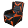 Gaming Armchair DELTACO GAMING PU leather,  black/orange GAM-087 image 1