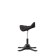Up Up Toronto ergonomic balance stool Black, Black fabric, longer gas lift image 2