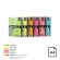 Color Neon paper Double A, 75g, A4, 500 sheets, Rainbow 4, 5 Neon Colors image 1