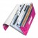 Filing folder with eraser Leitz WOW, A4, plastic, pink, 6 compartments 0816-102 image 2