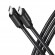 AXAGON BUCM3-CM20AB cable USB-C < > USB-C 3.2 Gen 1/PD 60W/3A/ALU/Black braided/2m image 1