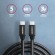 AXAGON BUCM3-CM20AB cable USB-C < > USB-C 3.2 Gen 1/PD 60W/3A/ALU/Black braided/2m paveikslėlis 2