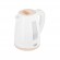 Adler AD 1264 electric kettle 1.7 L 2200 W Hazelnut, White image 2