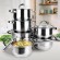 Maestro MR-2120 A set of pots of 12 elements image 1