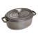 STAUB Oval cast iron pot 3.2l graphite image 1