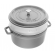 STAUB La Cocotte cast iron round pot with insert 40508-819-0 - 3.8 ltr. graphite image 1