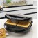 Clatronic ST/WA 3670 sandwich maker 800 W Black, Stainless steel image 2