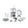 Bosch MC812S820 food processor 1250 W 3.9 L Stainless steel, White image 1