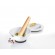 GEFU SURI Walnut, White Porcelain, Teak wood Mortar & pestle image 1