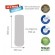 ROTPUNKT Glass thermos capacity. 0.750 l, glossy absinth (green) paveikslėlis 2