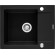Set - Sink PYRAMIS PYRAMIS SIROS (57x51,5) 1B + Faucet IDEA Black Edition - 070169002BE - Volcano image 1