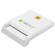 Techly Compact /Writer USB2.0 White I-CARD CAM-USB2TY smart card reader Indoor image 1