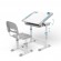 Ergonomic children's desk with manual height adjustment and Ergo Office chair, blue, max 75kg, ER-418 image 6