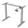 Ergo Office ER-402G Manual Height Adjustment Desk Table Frame Without Top for Standing and Sitting Work Grey image 1