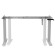 Ergo Office ER-402G Manual Height Adjustment Desk Table Frame Without Top for Standing and Sitting Work Grey image 5