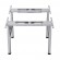 Ergo Office ER-404G Electric Double Height Adjustable Standing/Sitting Desk Frame without Desk Tops Gray image 2