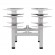 Ergo Office ER-404G Electric Double Height Adjustable Standing/Sitting Desk Frame without Desk Tops Gray image 4