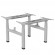 Ergo Office ER-404G Electric Double Height Adjustable Standing/Sitting Desk Frame without Desk Tops Gray image 9