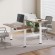 Ergo Office ER-404W Electric Double Height Adjustable Standing/Sitting Desk Frame without Desk Tops White image 4