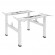 Ergo Office ER-404W Electric Double Height Adjustable Standing/Sitting Desk Frame without Desk Tops White фото 6