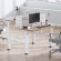 Ergo Office ER-404W Electric Double Height Adjustable Standing/Sitting Desk Frame without Desk Tops White фото 8