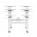 Ergo Office ER-404W Electric Double Height Adjustable Standing/Sitting Desk Frame without Desk Tops White image 9