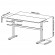 Manual height adjustable desk Ergo Office, max 40 kg, max height 117cm, with a top for standing and sitting work, ER-401 W image 1