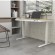 Tuckano Electric height adjustable desk ET119W-C white/oak image 5