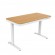 Tuckano Electric height adjustable desk ET119W-C white/oak image 6