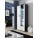 SOHO 8 set (TV180 cabinet + S6 + shelves) Black / White gloss фото 3