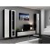 Cama Full cabinet VIGO '180' 180/40/30 white/black gloss paveikslėlis 7
