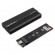 Qoltec 52270 NV2270 enclosure for drive M.2 SSD | SATA | NVMe | USB-C | 2TB paveikslėlis 4