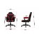 Gaming chair for children Huzaro Ranger 1.0 Red Mesh, black, red paveikslėlis 3