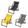 Sun lounger with armrest and cushion GreenBlue Premium GB283 black image 1