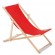 Wooden chair made of quality beech wood with three adjustable backrest positions Red colour GreenBlue GB183 paveikslėlis 1