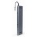 Gembird A-CM-COMBO9-01 USB Type-C 9-in-1 multi-port adapter (USB hub + HDMI + VGA + PD + card reader + LAN + 3.5 mm audio), space grey image 2