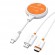 j5create JVAW62 ScreenCast USB-C® Wireless Display HDMI™ Extender, White and Orange image 1