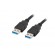 Lanberg CA-USBA-30CU-0010-BK USB cable 1m 3.0 USB A Black paveikslėlis 1