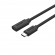 UNITEK C14086BK USB cable 0.5 m USB 3.2 Gen 2 (3.1 Gen 2) USB C Black image 1