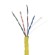 LANBERG UTP CABLE 1GB/S 305M WIRE CCA YELLOW image 2